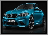 2016, Niebieskie, BMW M2 Coupe Long Beach Blue Metallic